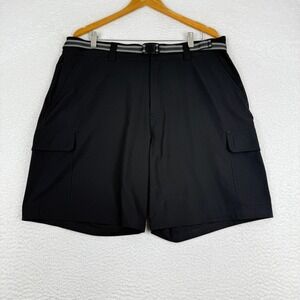 Orvis Tech Cargo Shorts Men's 38x9 Black Stretch‎ Comfort Belted